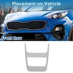 Front Row Light Trim Bezel for Toyota Harrier (2020) Silver Tone
