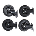 Set of 4 Heavy Duty 8-Inch Casters with Side Brakes 360° Swivel
