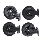 Set of 4 Heavy Duty 8-Inch Casters with Side Brakes 360° Swivel