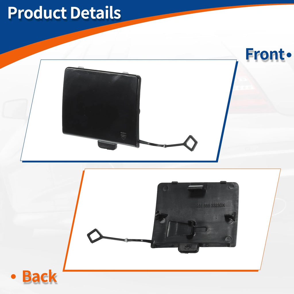 Rear Tow Hook Cover for Mercedes-Benz W251 R350 (2006–2013) No.A2518853323 Black