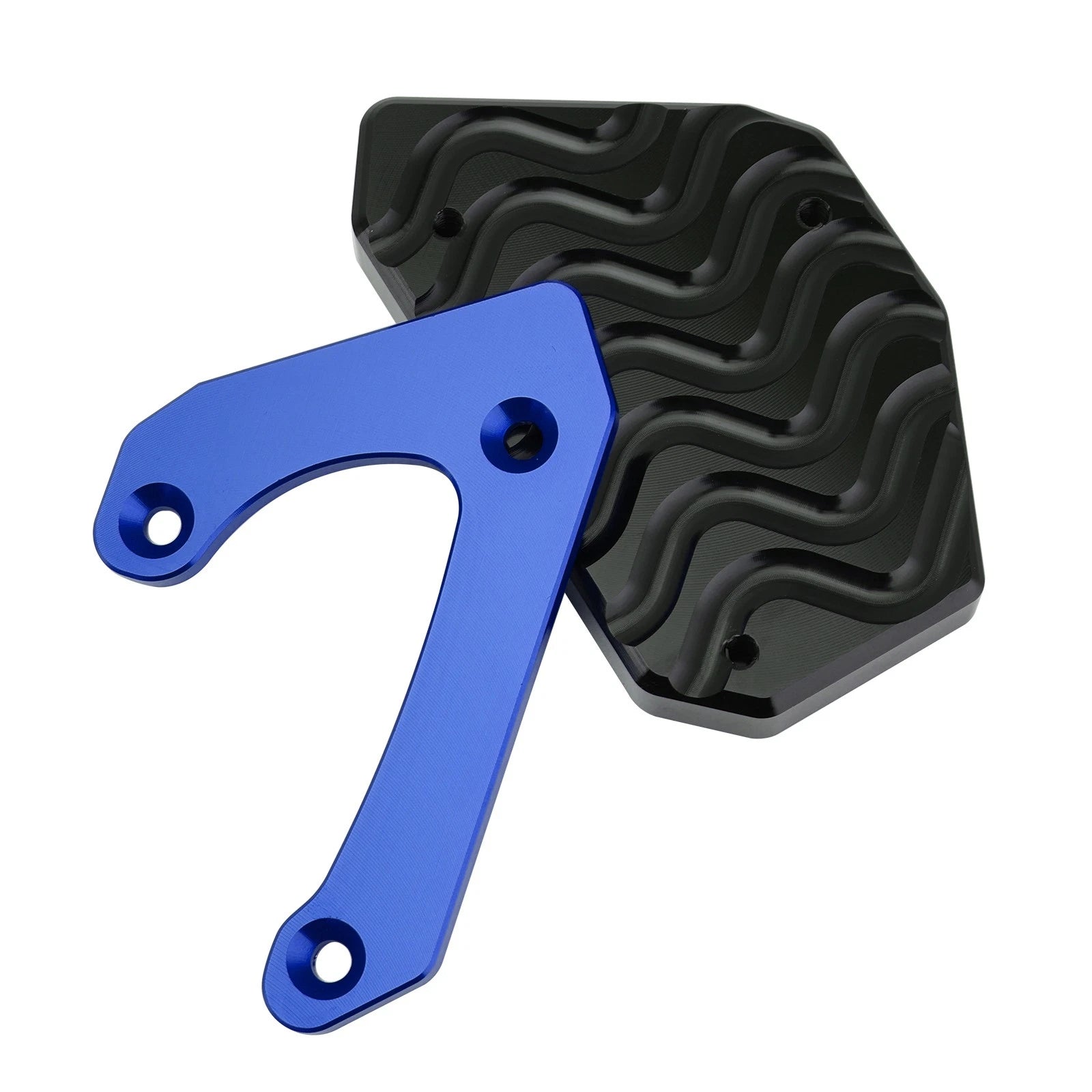 Kickstand Enlarger Plate Pad for Suzuki V-Strom 650 DL650 XT (2011–2024) Blue