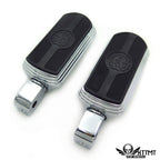 Chrome Skull Rubber Footpeg for Yamaha Road Star Warrior (2002–2009)