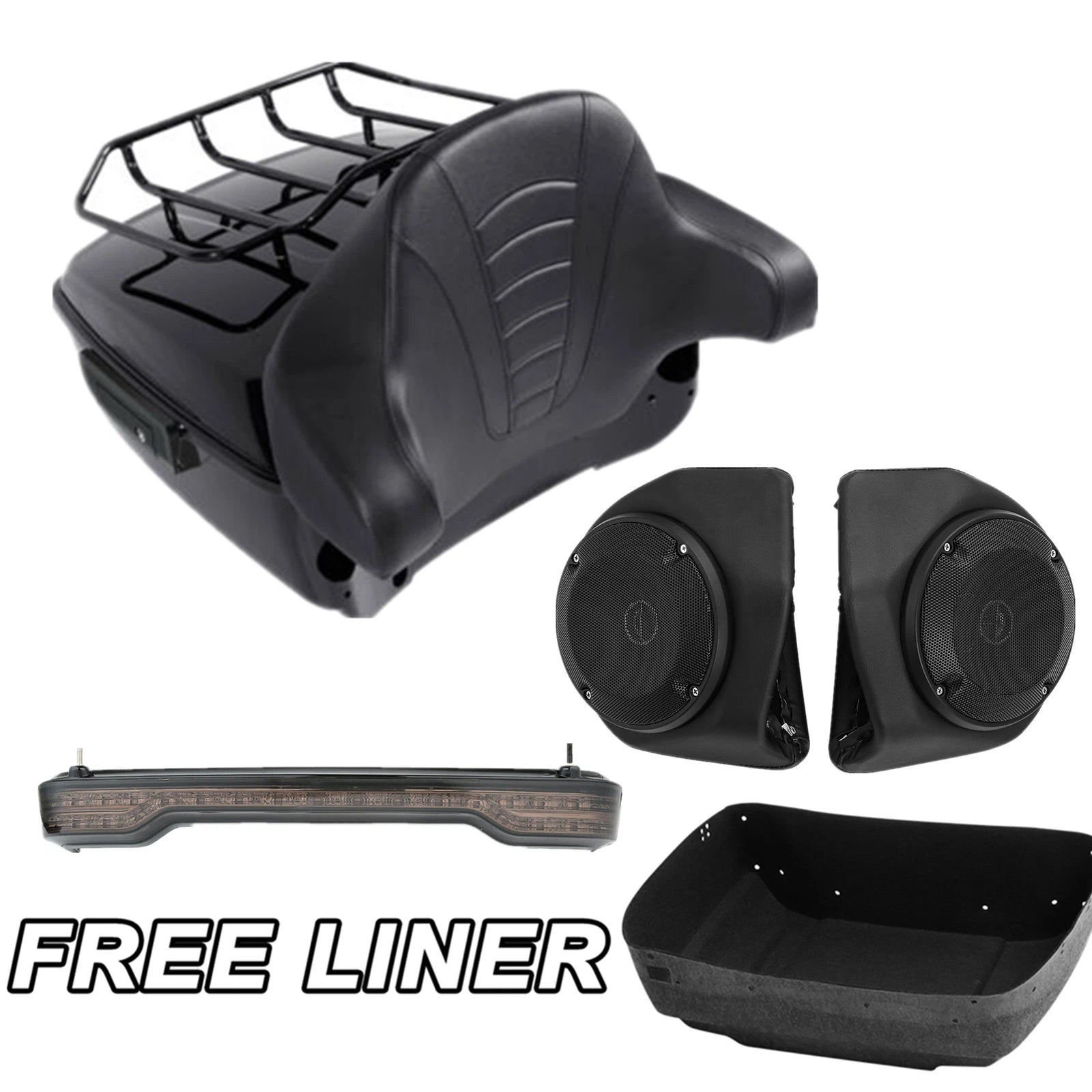 Trunk Top Rack Pad Speakers for Harley CVO Electra Glide (2014–2026)