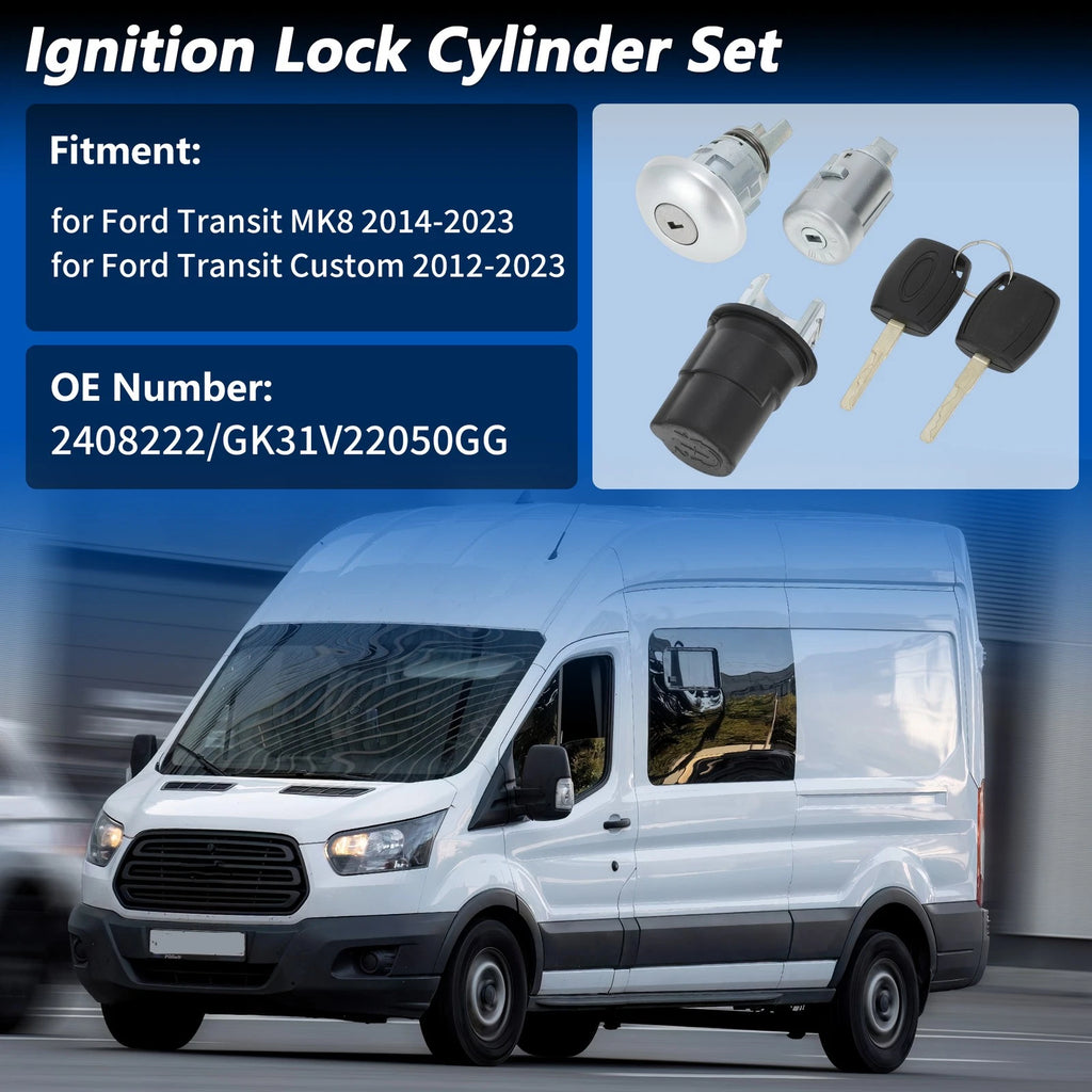 Door Lock Cylinder for Ford Transit MK8 (2014–2023) - No.2408222