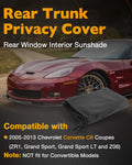 Folding Flannel Rear Cargo Window Sun Shade for Chevrolet Corvette C6 (2005–2013)
