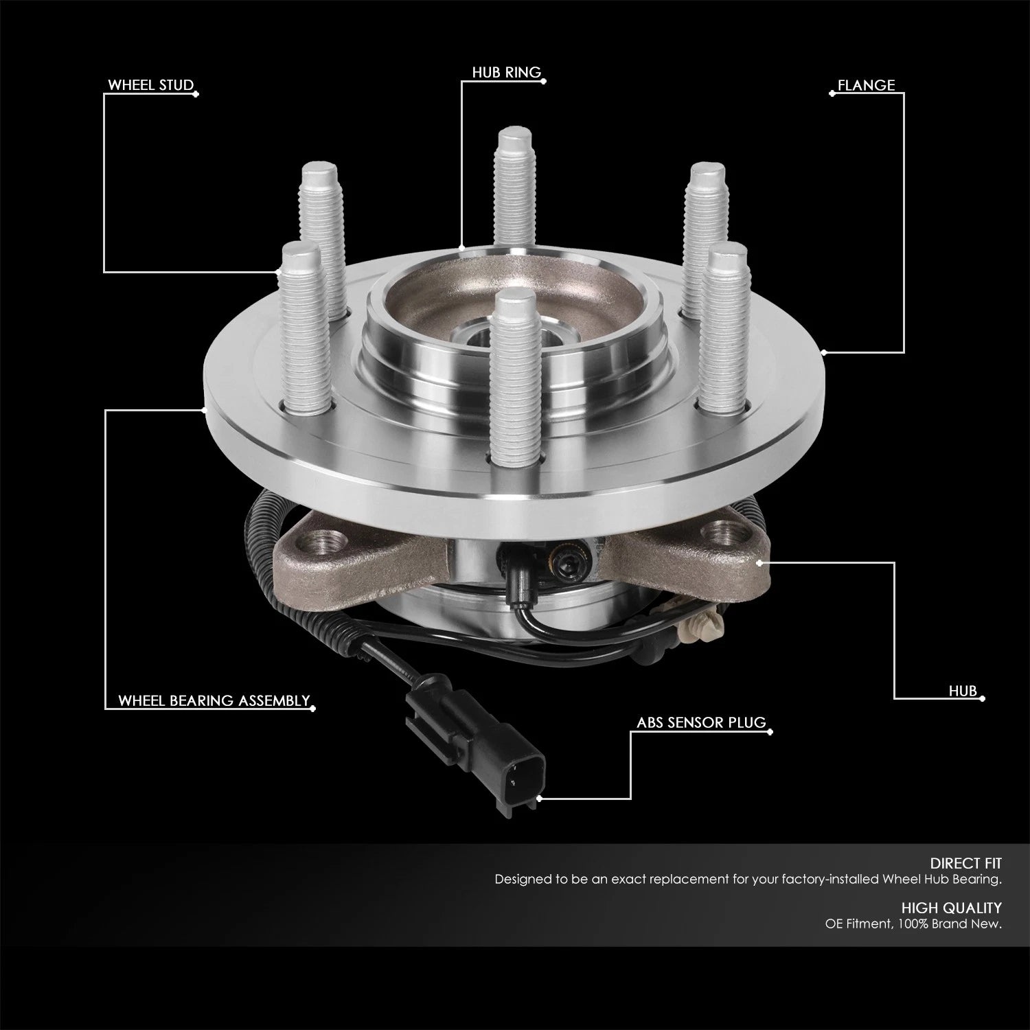 Wheel Bearing & Hub for Ford F150, Expedition, Navigator (2010–2014)