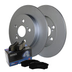 Rear Brake Kit for Lexus CT200h (2011–2017) - 259mm Disc Rotors, Akebono Pads