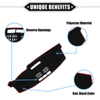 Dashboard Cover Mat for Mazda CX-5 (2016–2023) Black Red 634149337064