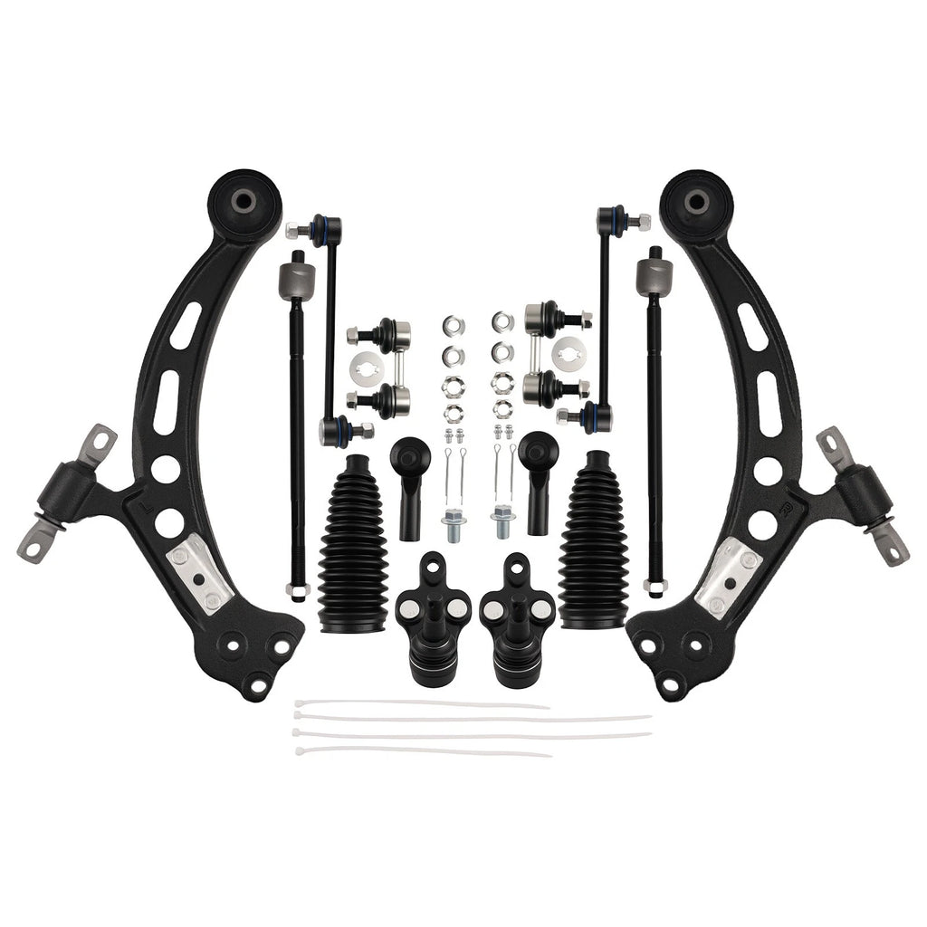 14x Front Lower Control Arms + Stabilizer Bar Link + Tie Rod for ES300 Camry (1992–1996)