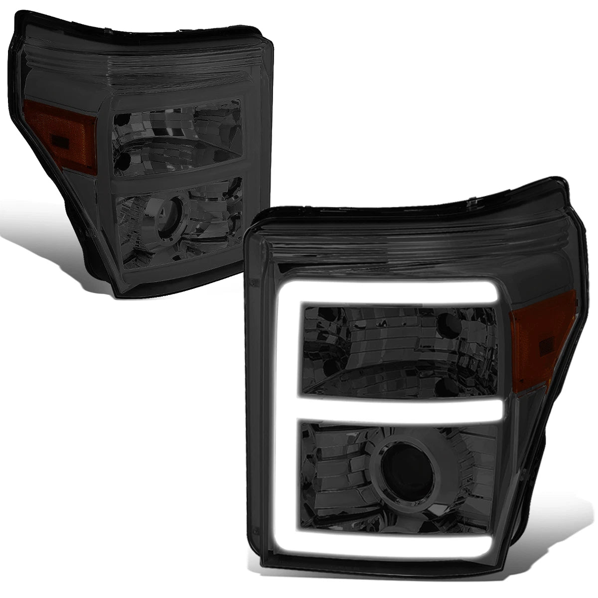 3D LED DRL Projector Headlight for Ford F250 F350 Super Duty (2011–2016)