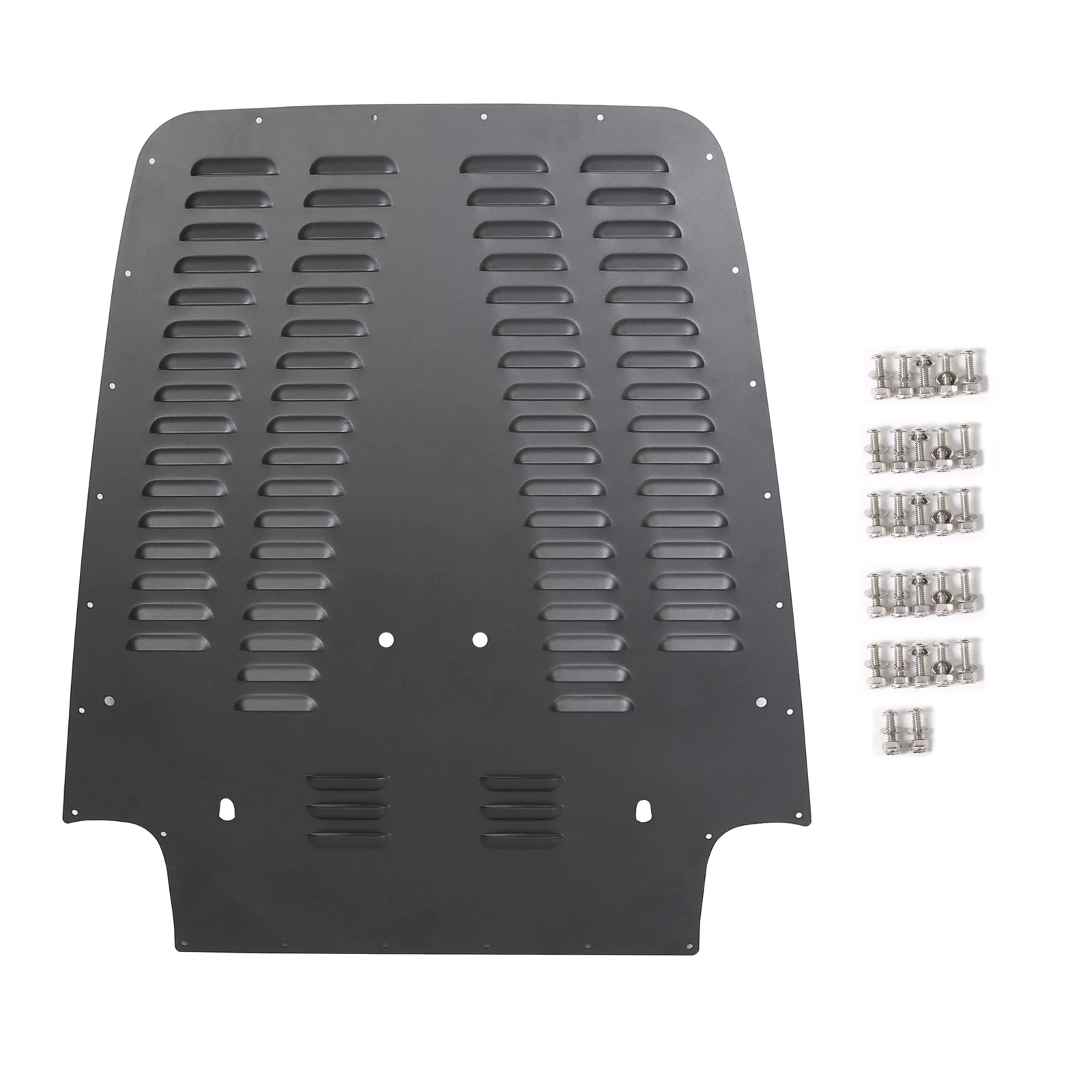 Front Vented Louver Hood Panel for Jeep Wrangler TJ (1997–2002) - Black