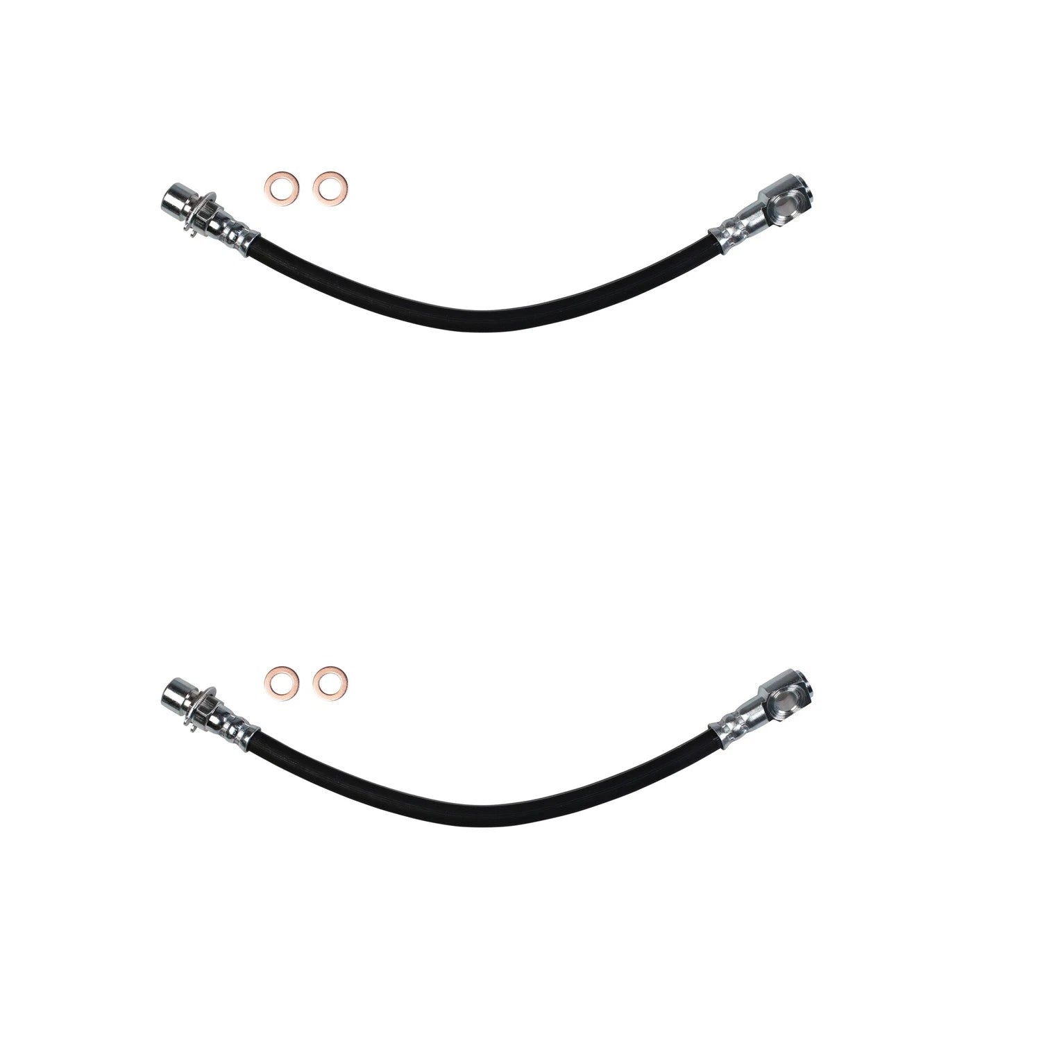 Set of 2 Rear Outer Brake Hydraulic Hoses for Chevrolet Blazer GMC Jimmy (1995–2005)