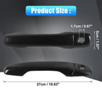 Set of 4 Gloss Black Door Handle Cover Trim for Ford Explorer 