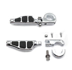 Chrome Highway Stiletto P-Clamp FootPeg Clamp Kit 1.25" for Honda GoldWing (GL180)