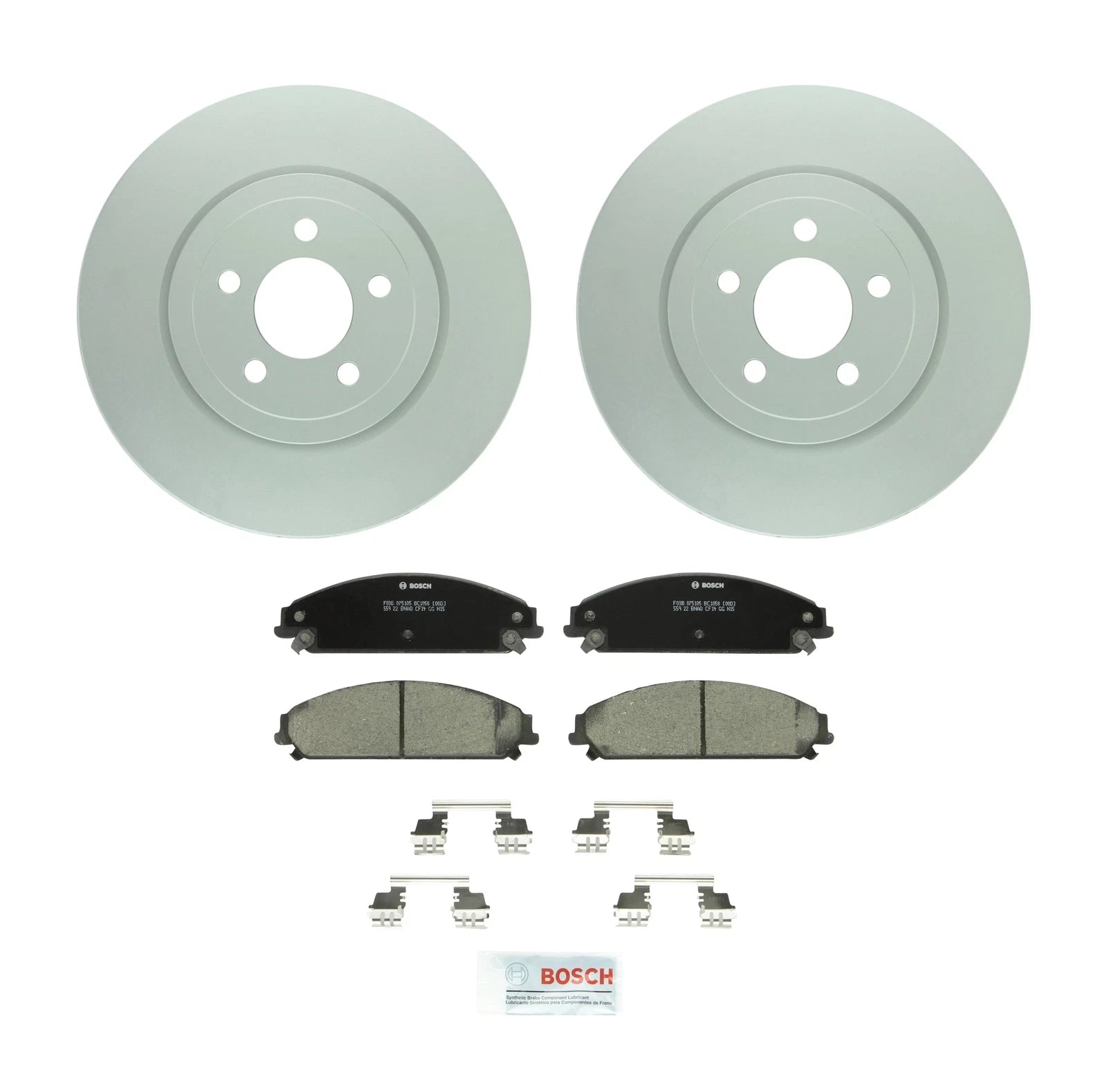 Front Brake Kit for Chrysler Dodge (345mm Vented Disc Rotors, Ceramic Pads)