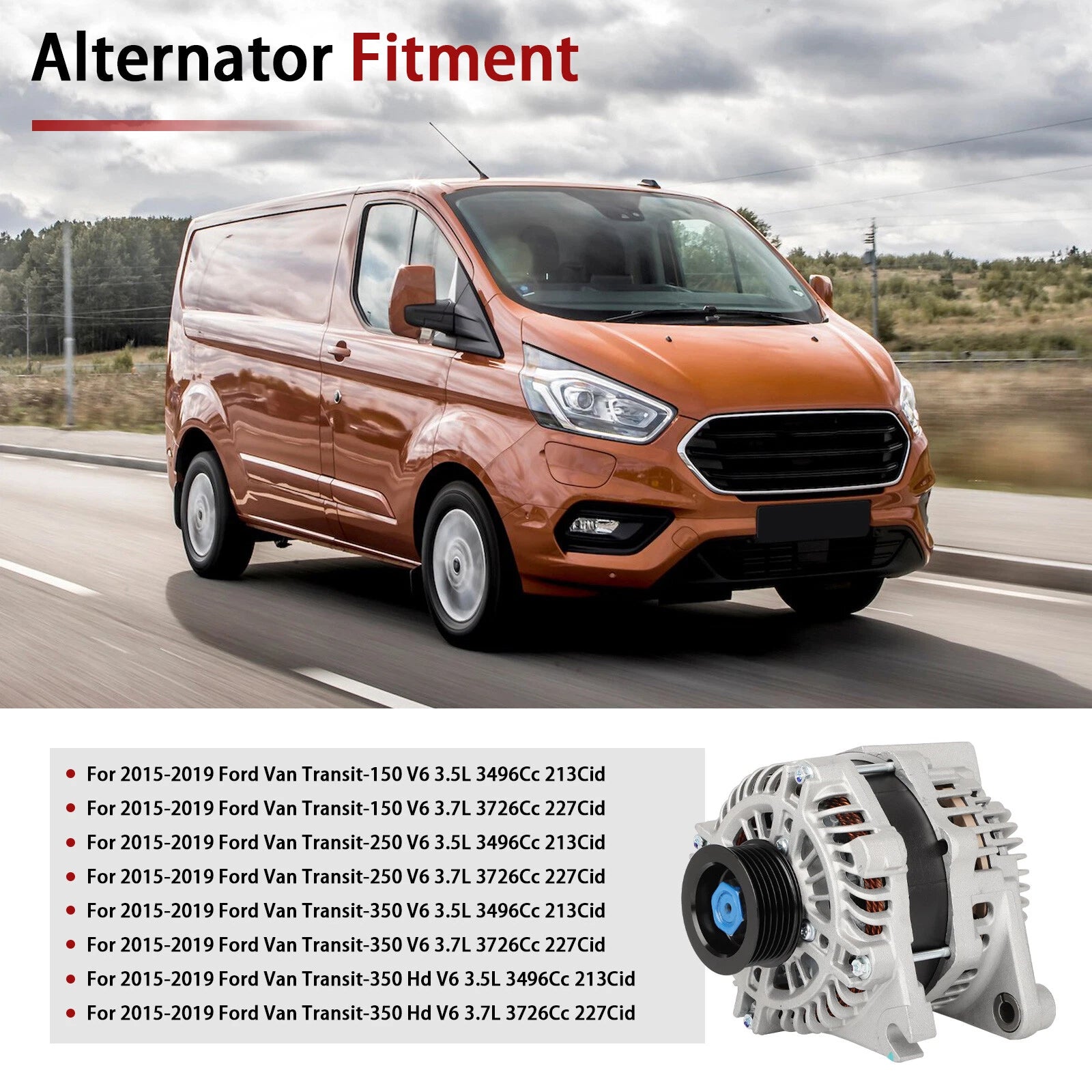 Alternator 150A for Ford Transit-250 V6 (2015-2019)