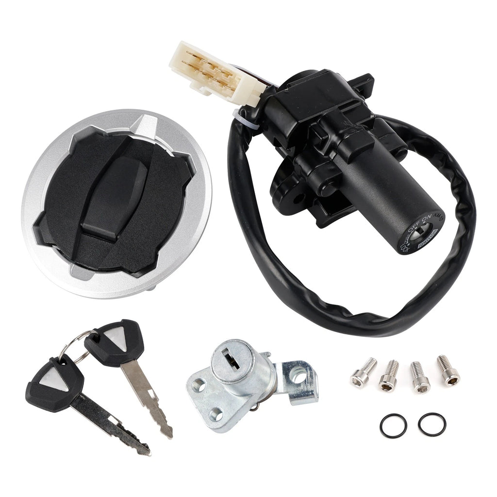 Ignition Switch Gas Cap Seat Lock Set for Kawasaki Versys-X 300 (2017–2025)
