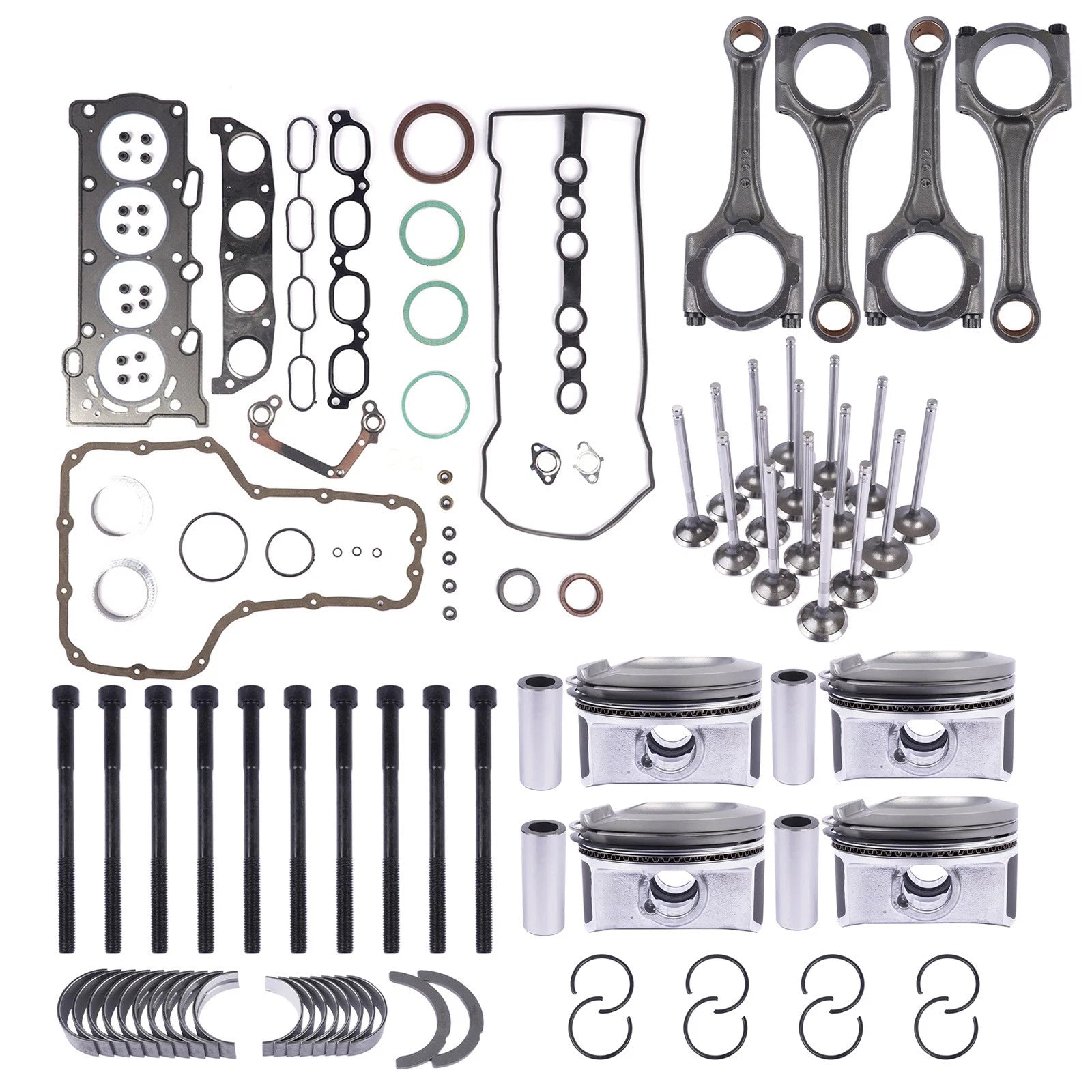 Engine Rebuild Kit for Toyota Celica Corolla Matrix (1998–2008) 1.8L 1ZZFE