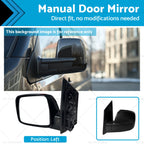 Left Manual Door Mirror 3 Pins for Hyundai ILoad IMax (2008–2018)