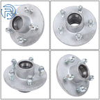Set of 2 Galvanized Trailer Hub Kit for 3500 lbs Trailer (Year Range)