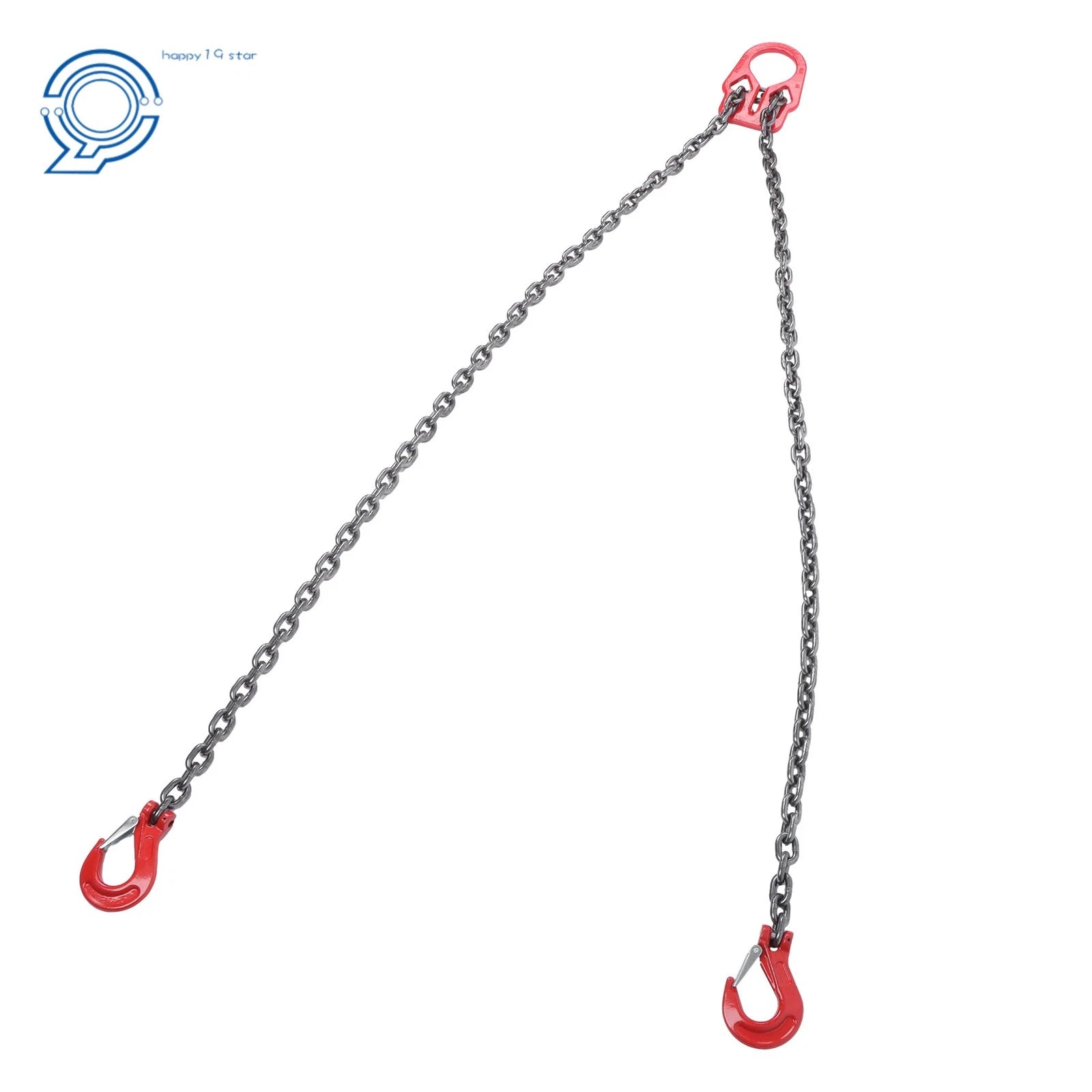 Set of 2 Lifting Chains with Adjuster Hooks 5/16 Inch x 10 Ft 7000lbs