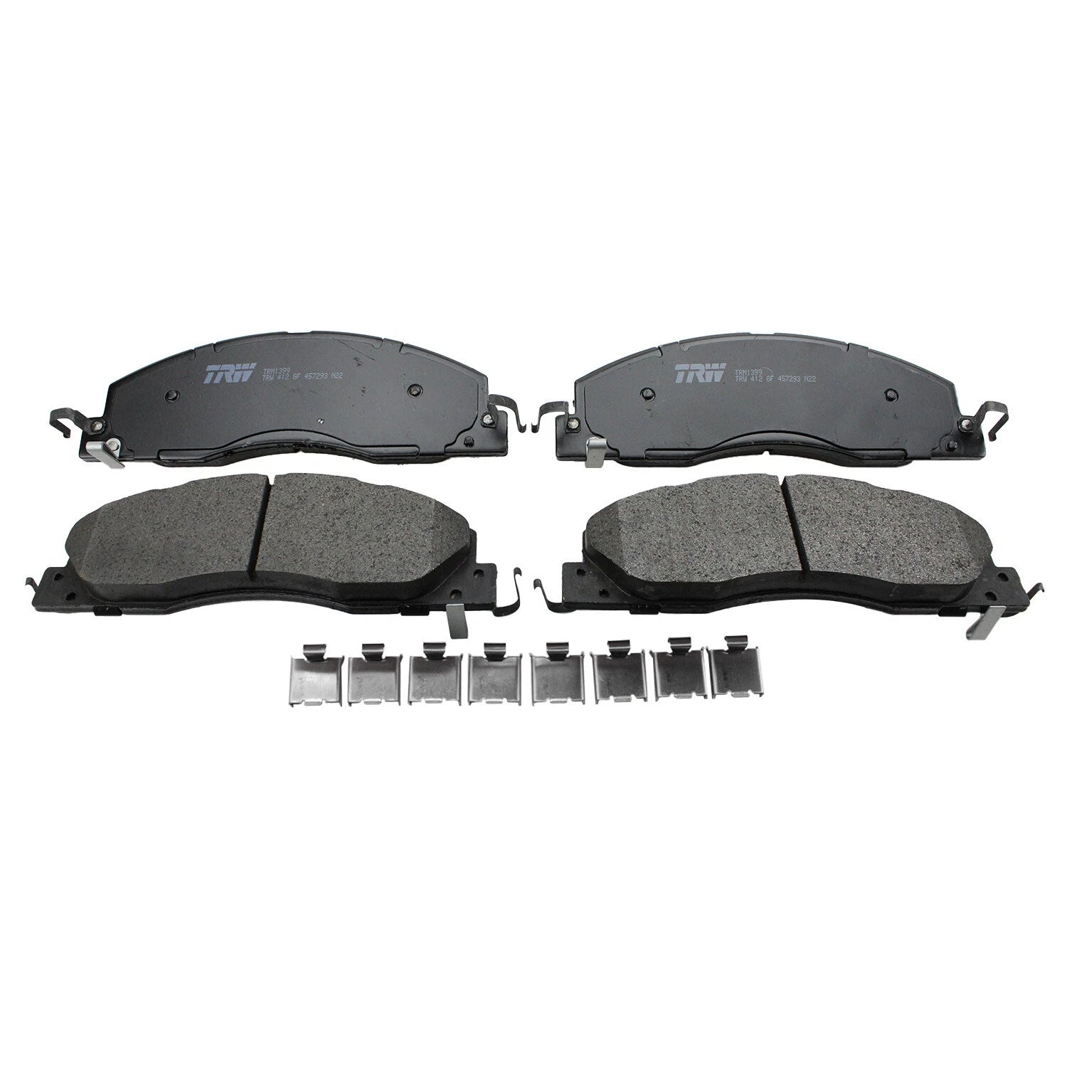 Set of 4 TRW Pro Metallic Slotted Brake Pads for Dodge Ram 2500 3500 (2003–2018)