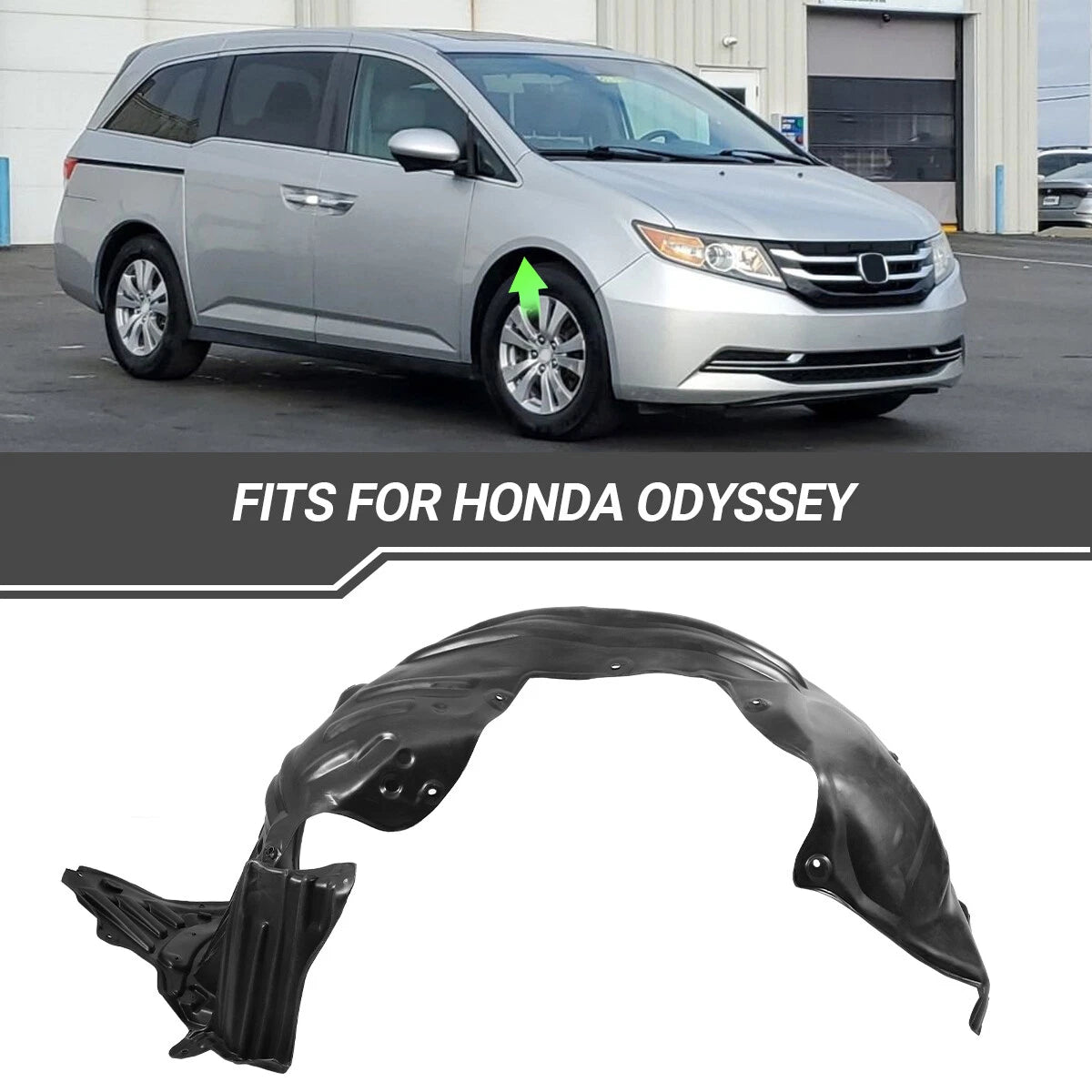 Fender Liner for Honda Odyssey (2014–2017) Front Passenger Side Inner