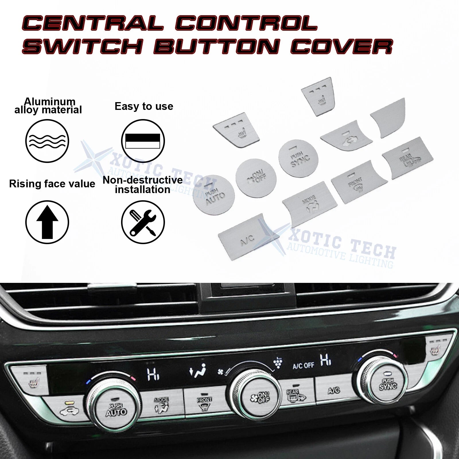 Center Console Dashboard Switch Cover for Honda Accord (2018-2022)