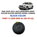Driver Wheel Airbag for Mercedes-Benz GLE350 GLE450 (2020–2022) Black