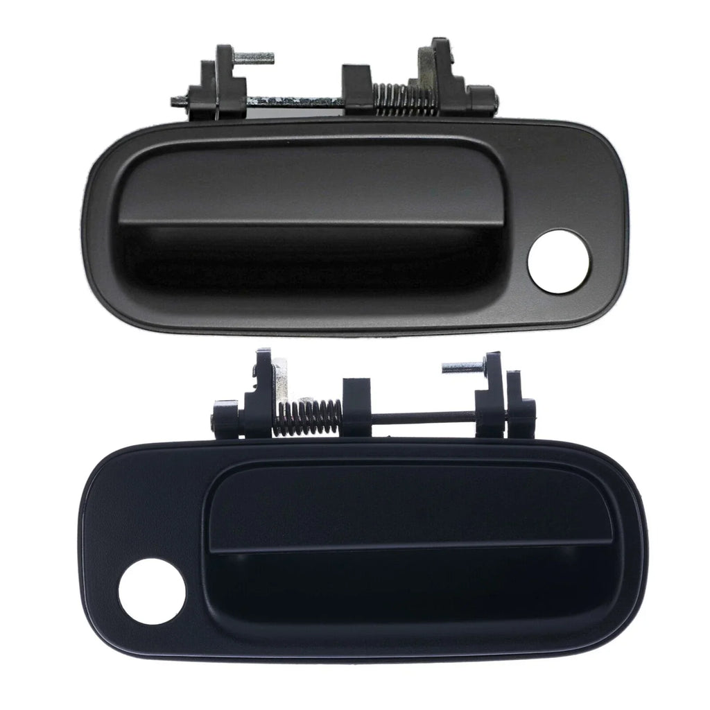 Door Handle Outer Set of 2 Black Front Left+Right for Toyota Camry (1993–1997)
