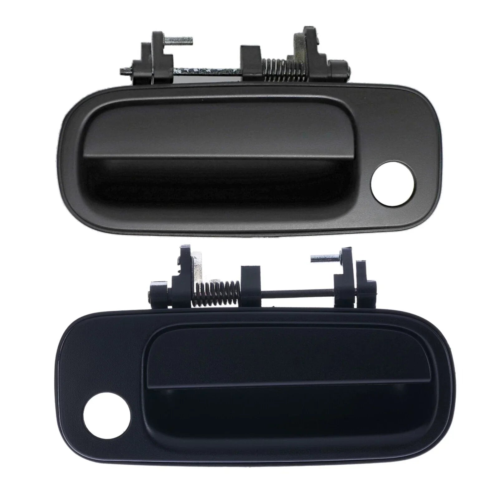 Door Handle Outer Set of 2 Black Front Left+Right for Toyota Camry (1993–1997)