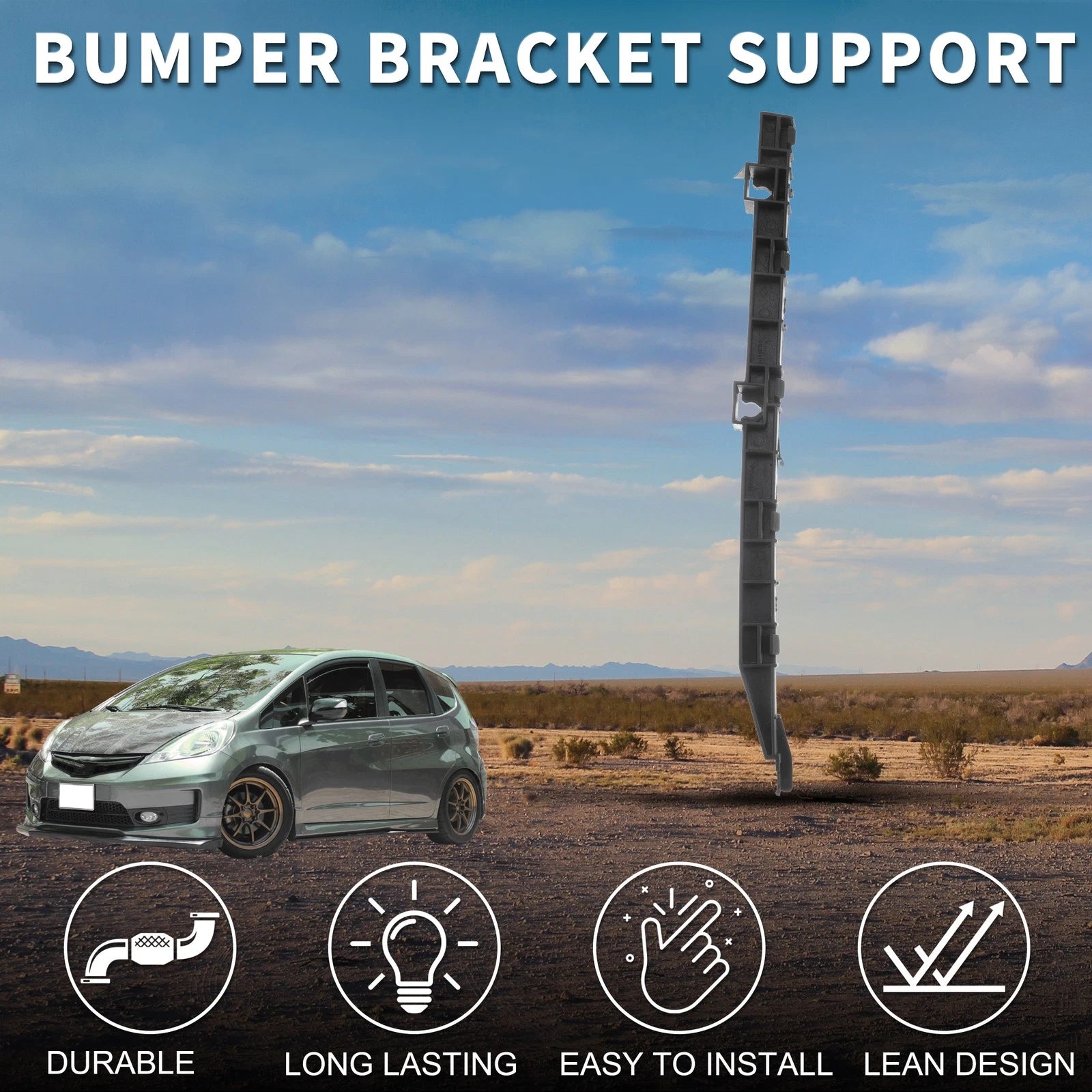 1pc Right Rear Bumper Retainer Bracket No. 71593SAA013 for Honda Fit (2007–2008)