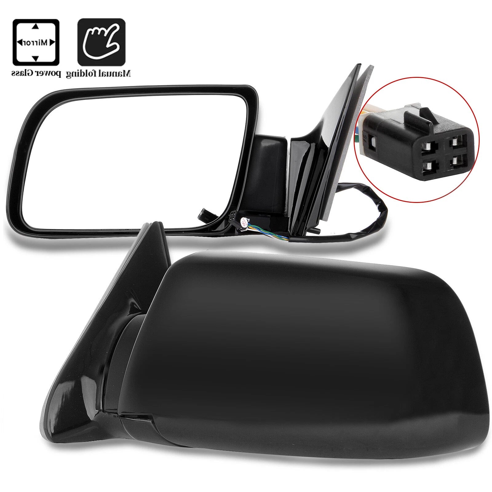 Power Passenger Right Side View Mirror for Chevy GMC Truck (1988–2000)