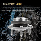 Wheel Bearing Hub Set for Chevy Traverse Enclave GMC Acadia (YYYY-YYYY)