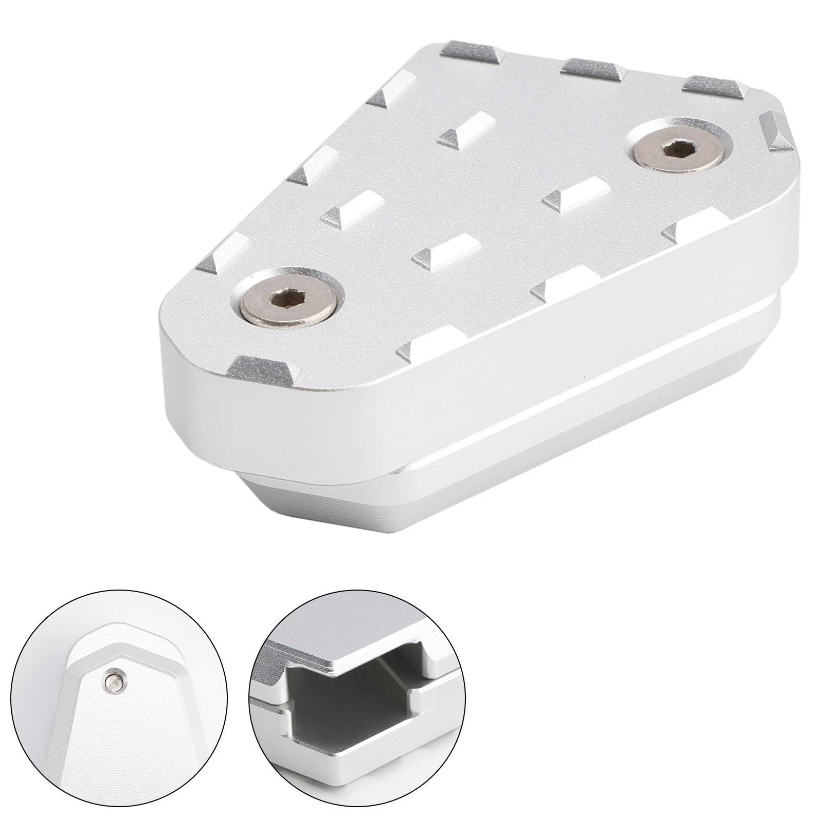 Brake Foot Pedal Enlarger Pad CNC Silver for Ducati Multistrada 950 1200 1260