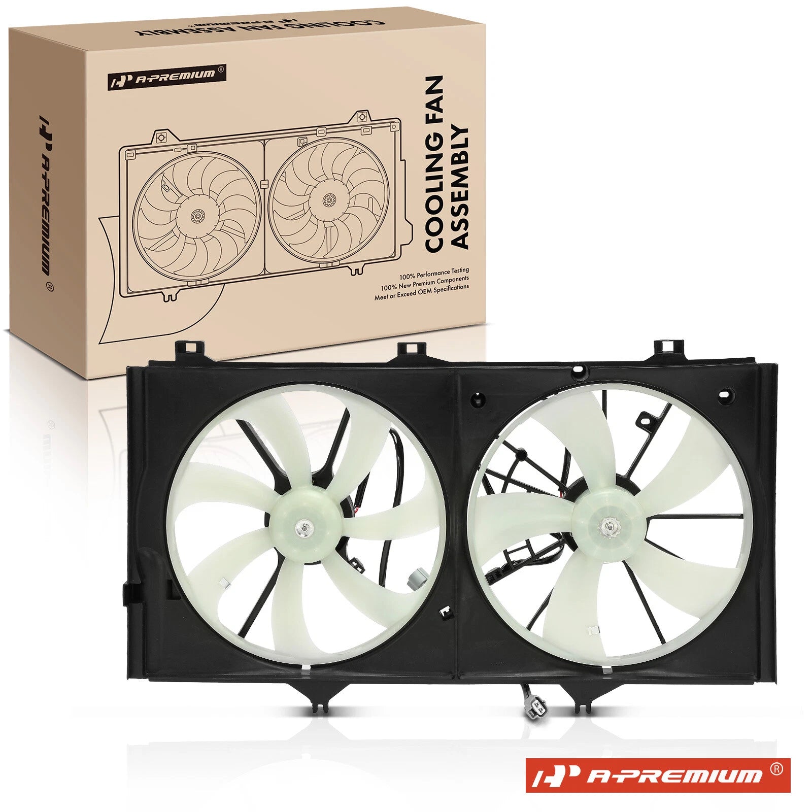 Dual Cooling Fan Assembly Shroud for Toyota Camry (2007–2011)
