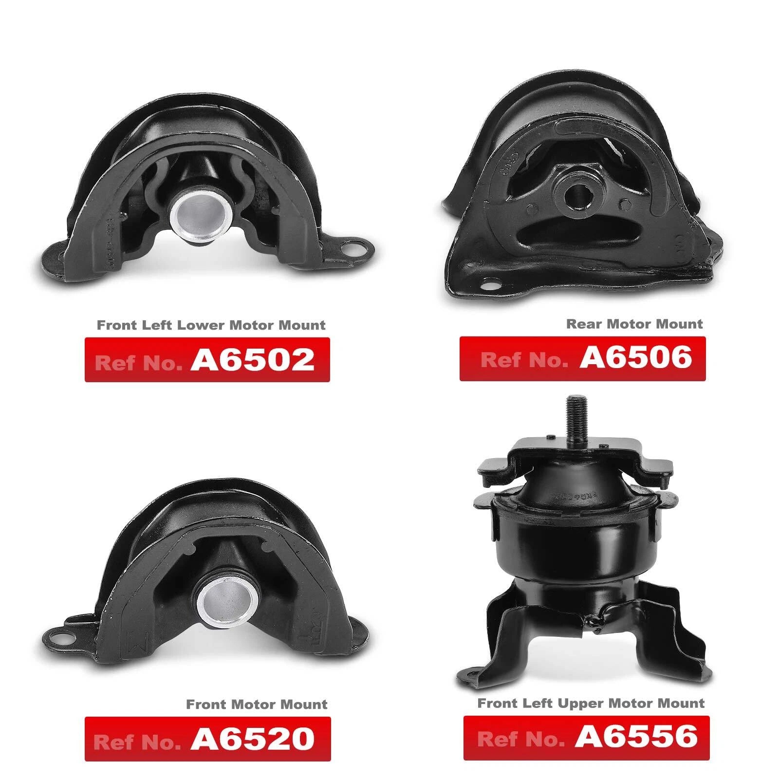 Set of 4 Engine Motor Mounts for Honda Civic (1996–2000) Acura EL (1997–2000)