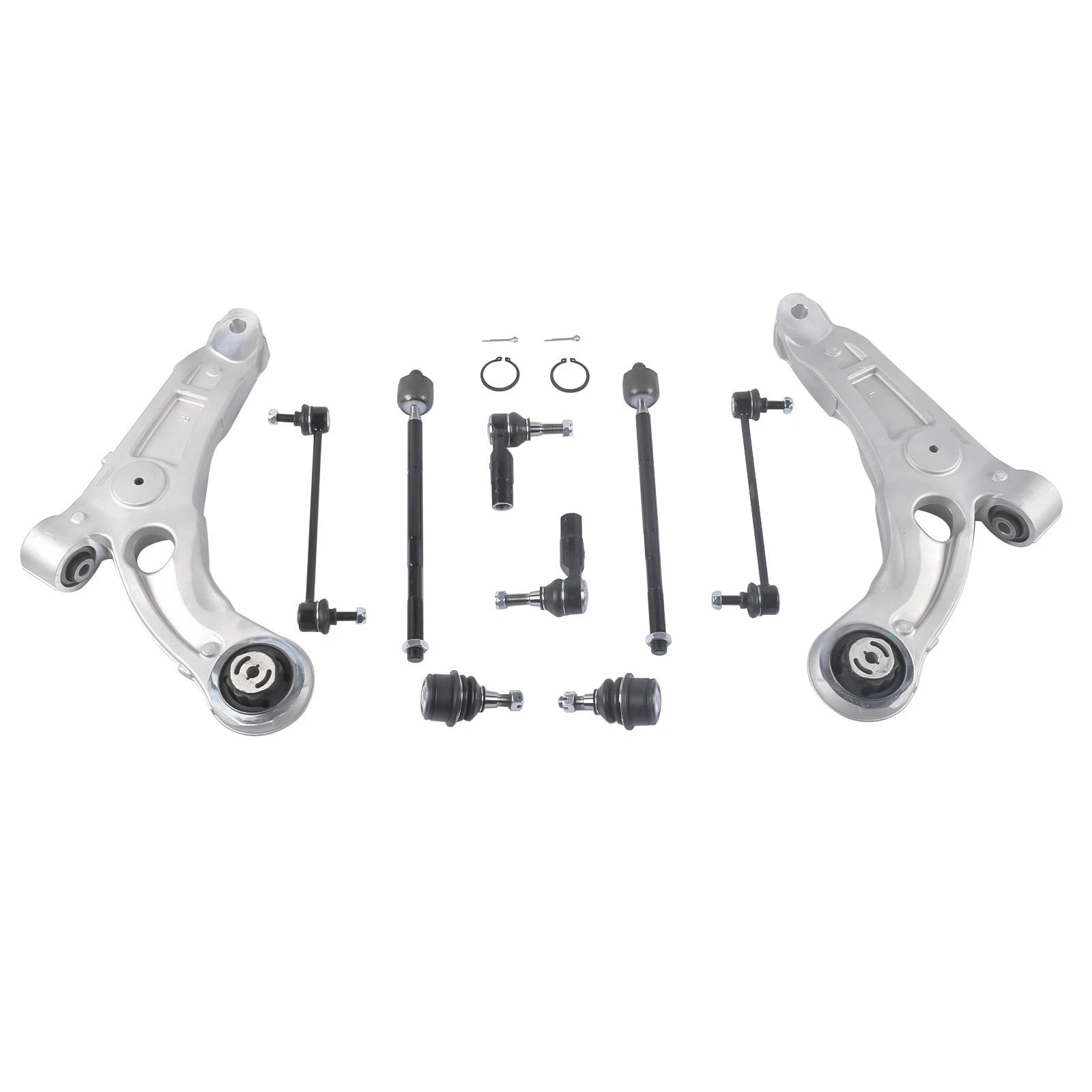 Set of 10 Front Lower Control Arms Sway Bars Tie Rods for Jeep Cherokee (2014–2018)
