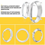 Set of 2 Chrome Trim Rings for Toyota Sienna (2011–2017) Fog Light Bezel