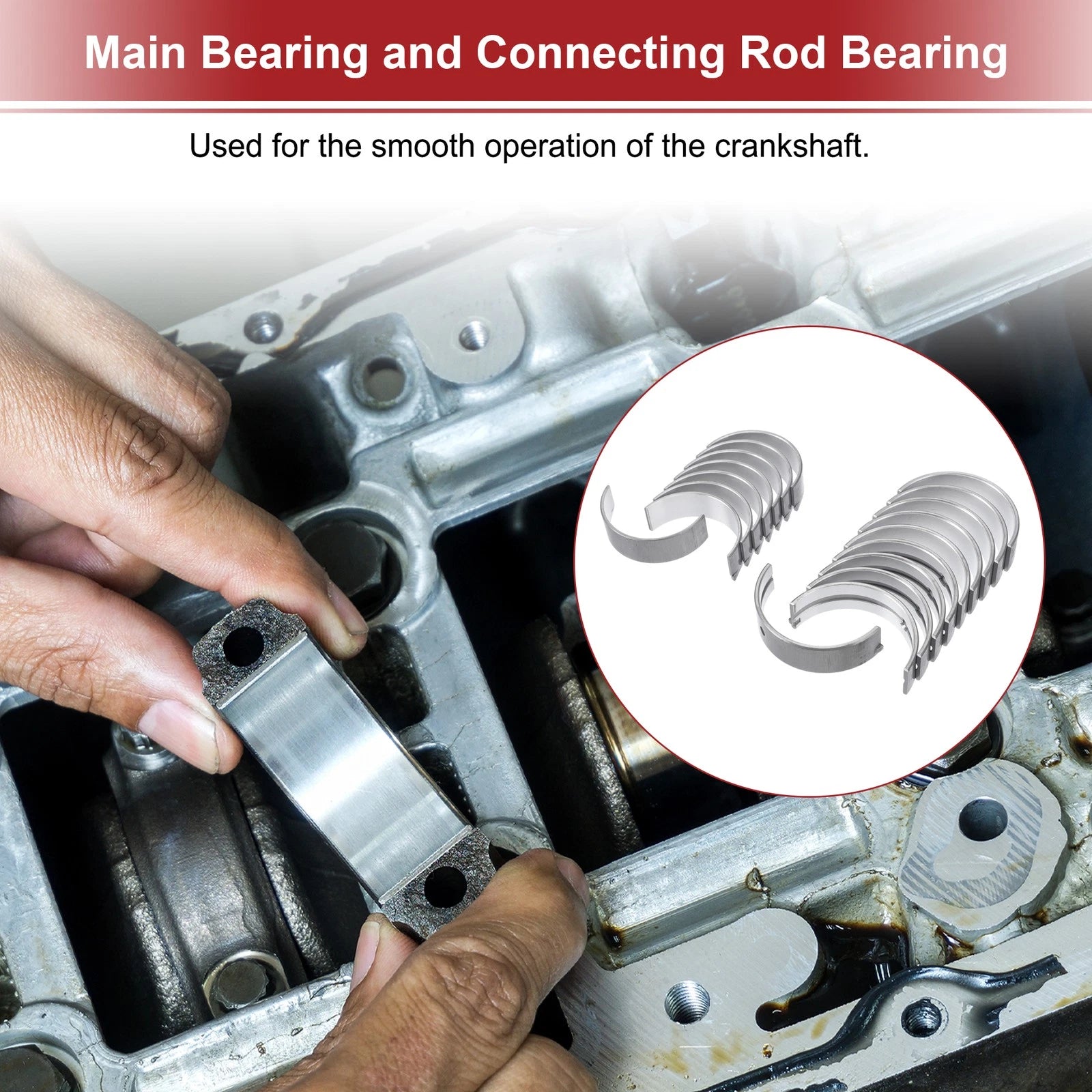 Main Bearing and Connecting Rod Bearing Kit No. 210202B100 for Hyundai Accent (2000–2005)