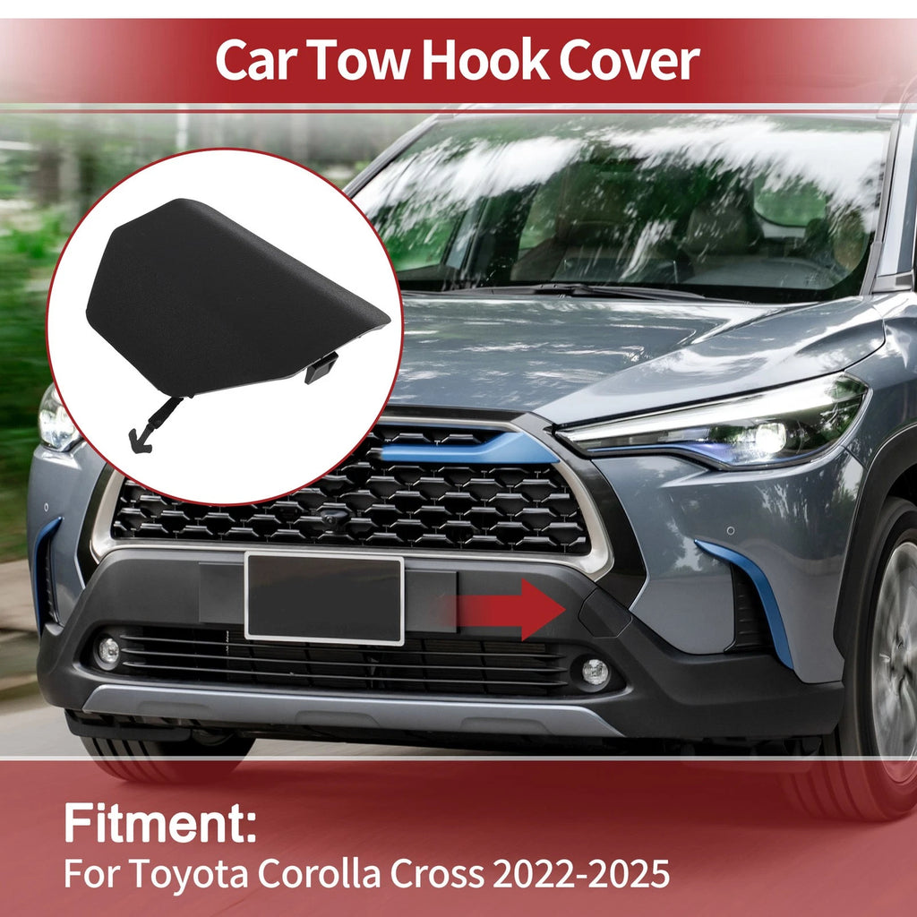 Tow Hook Cover Cap for Toyota Corolla Cross (2022–2023) No. 531280A060 Black