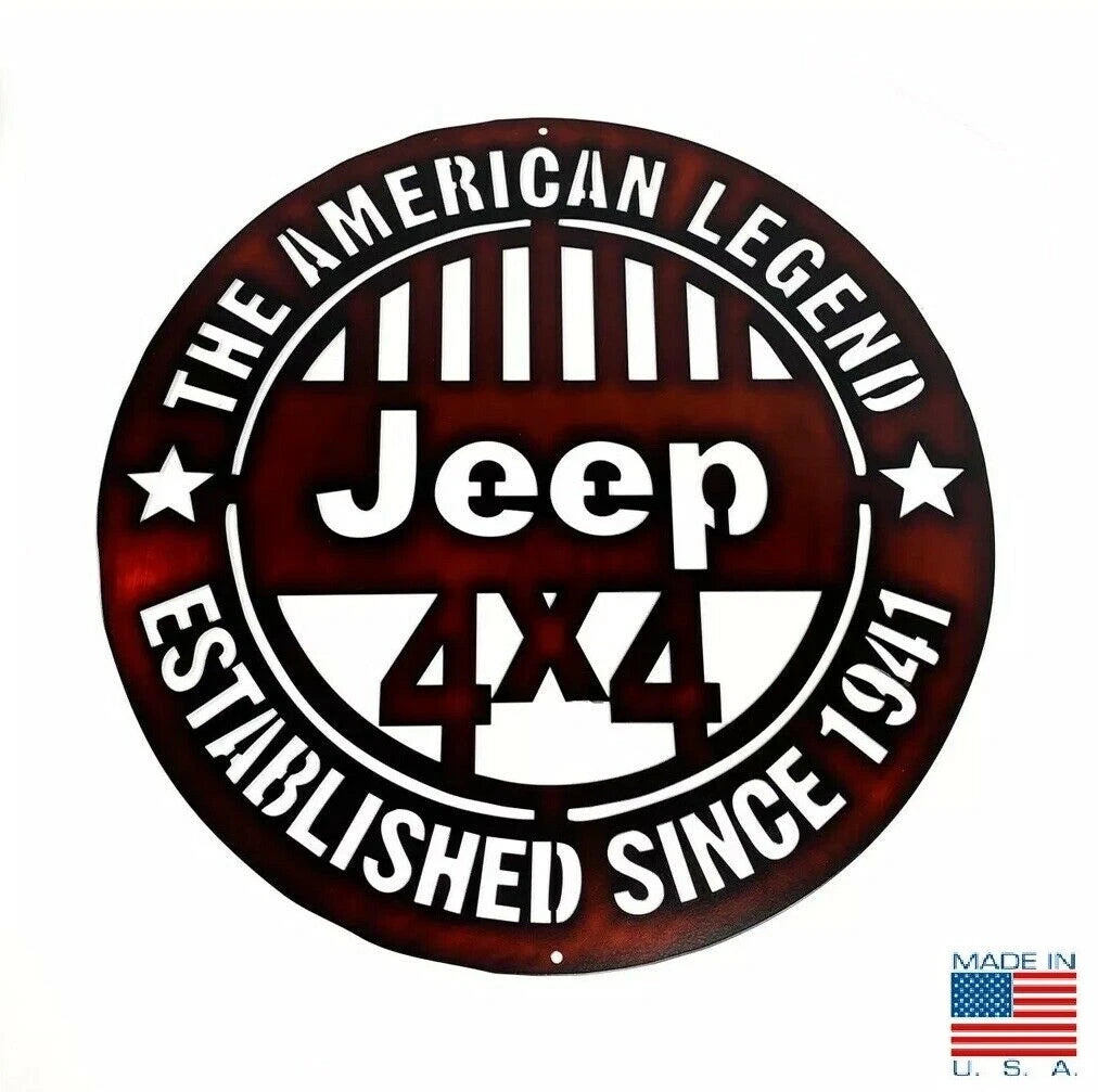 Jeep Off Road Metal Sign American Legend Since 1941 18 Inch