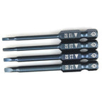Set of 4 Triangle Electric Magnetic Screwdriver Bits 65mm 1/4 Hex Shank
