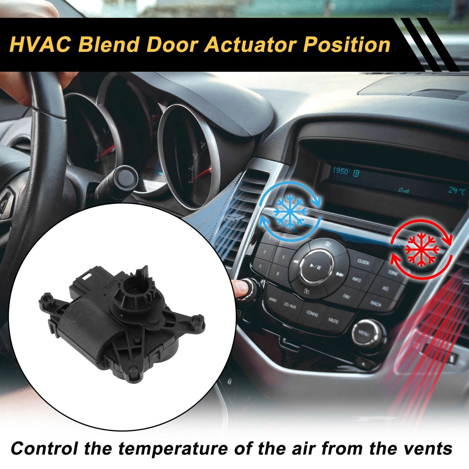 HVAC Heater Blend Door Actuator for Volkswagen Tiguan (2012–2016) No. 2Q0907511G