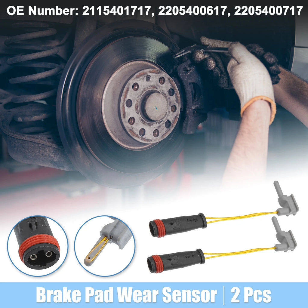 Set of 2 Brake Pad Wear Sensor Leads for Mercedes-Benz 