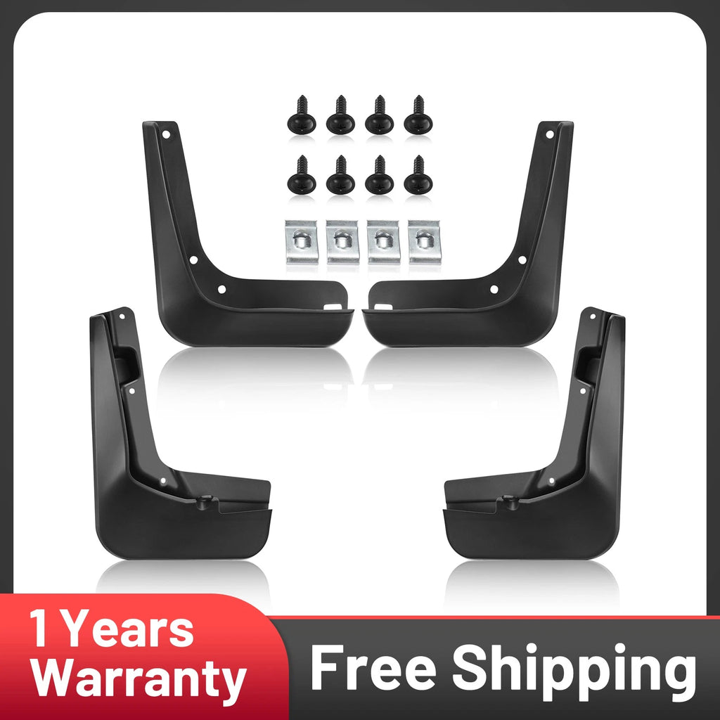 4pcs Splash Guards Mud Flaps for Ford Fusion (2013–2018 Sedan)