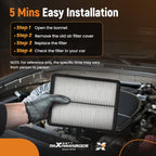 Engine Air Filter for Hyundai Santa Fe Sport (2013–2016) CA11500 A36320 PA6320