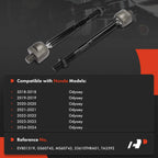 2X Front Inner Side Tie Rod End for Honda Odyssey (2018-2024)