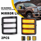 Smoked Lens Side Mirror Rearview Light for Ford F-150 250 350 450 550 (2013–2014)