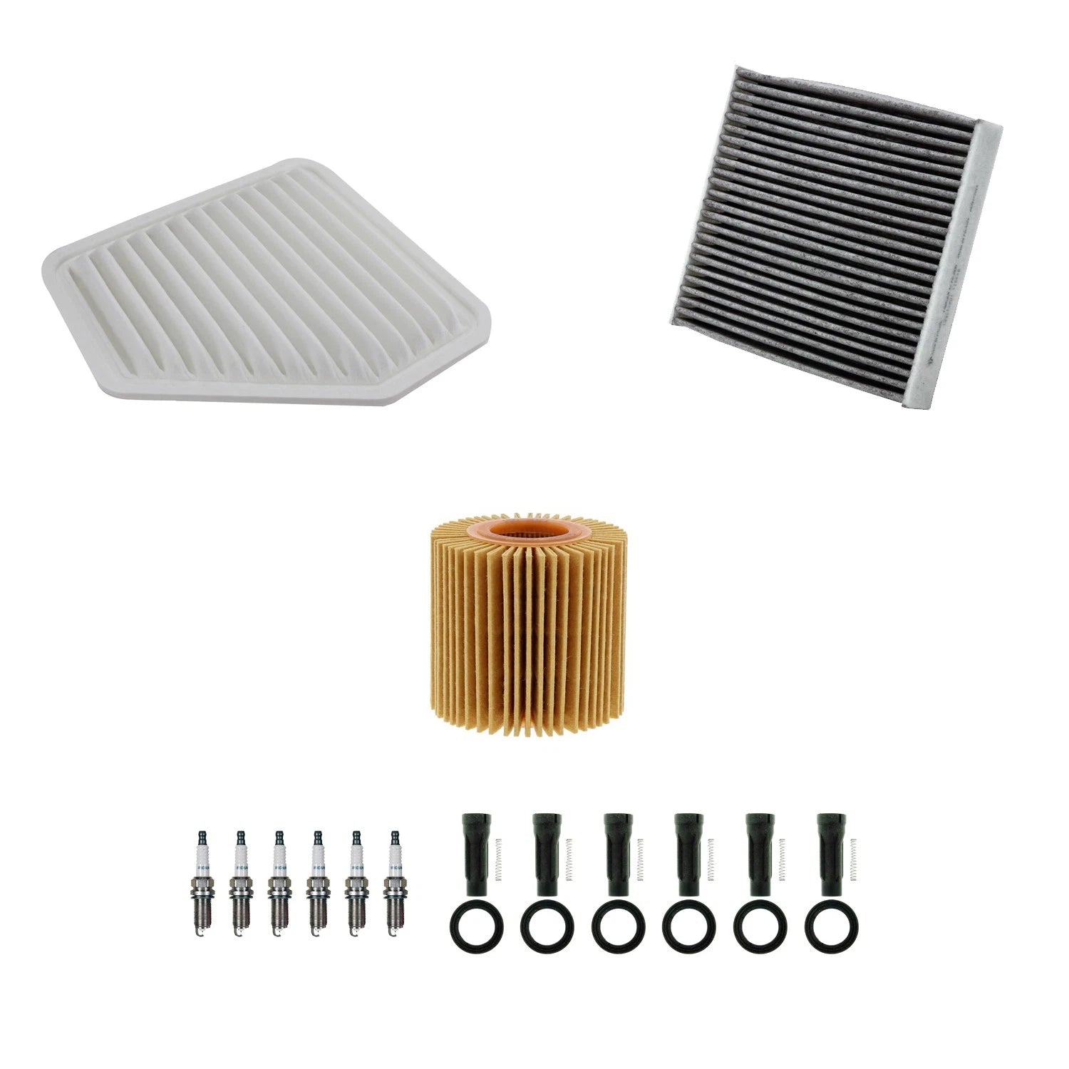 Tune Up Kit with NGK 6 Spark Plugs & Boots for Toyota Avalon Camry RAV4 Venza